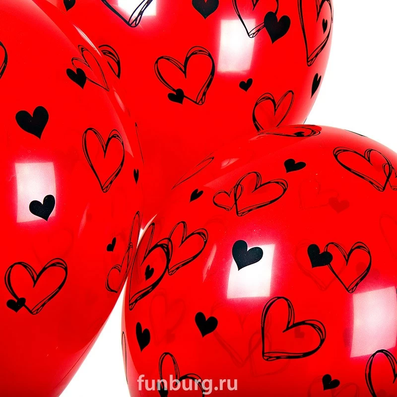 Воздушные шары «Сердечки 2»