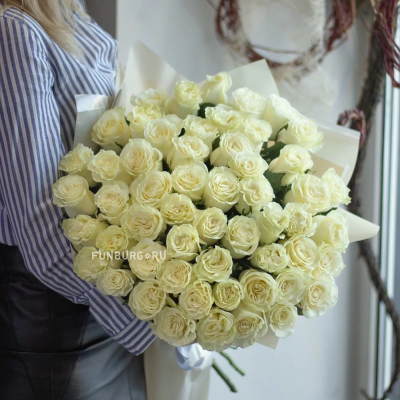 Букет белых роз «Ангел»