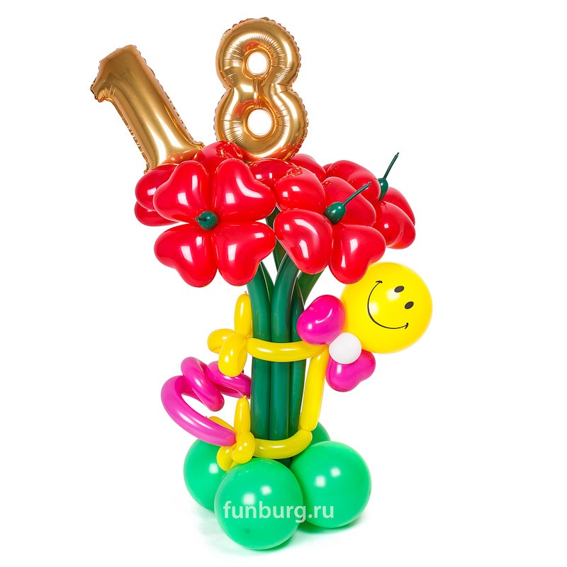 Купить Фигура из шаров «День рождения»
