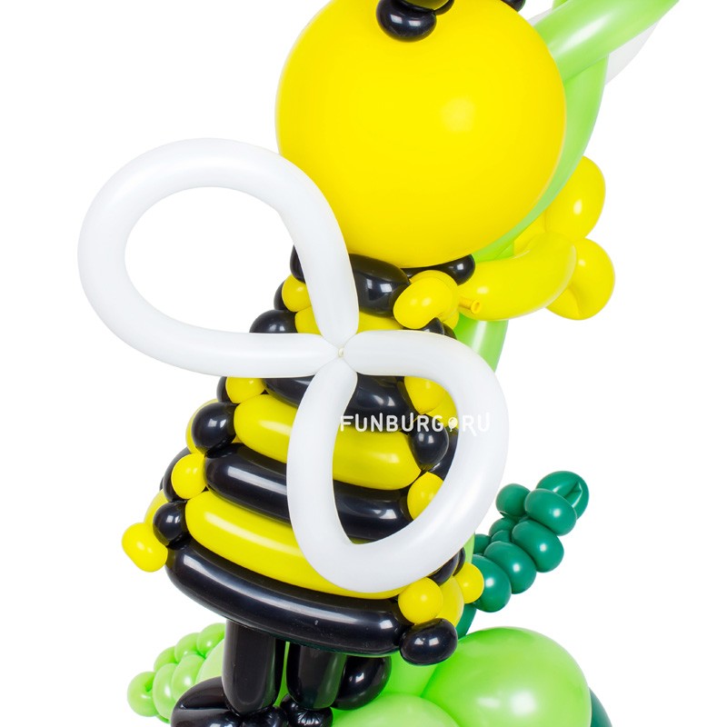 Фигура из шаров «Пчелка на цветке»