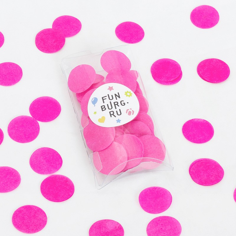 Бумажное конфетти «Розовое»