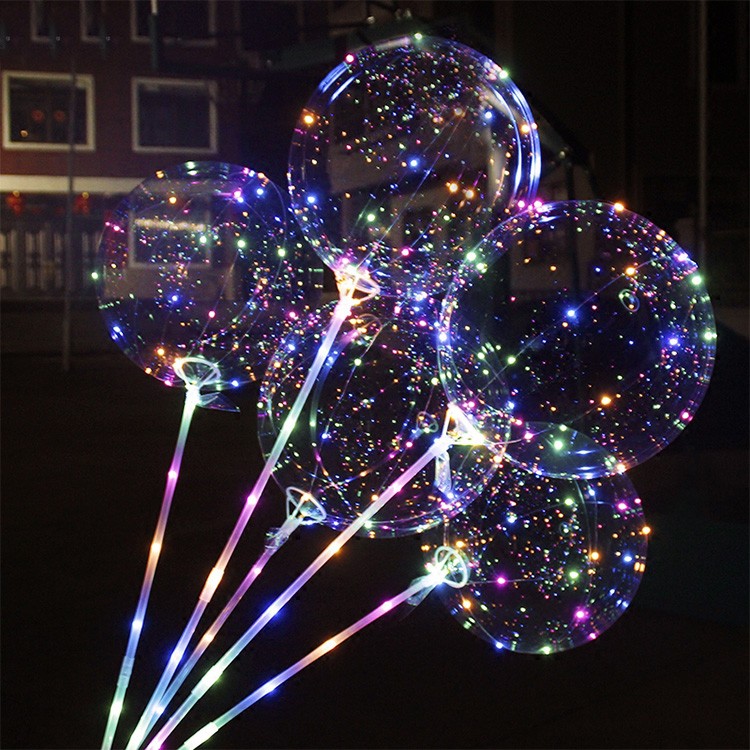 Светящийся шар Bubble на палочке «С LED-гирляндой»