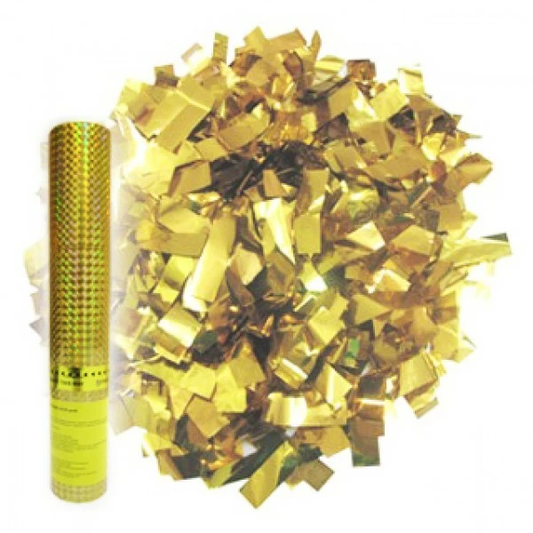 Пневмохлопушка «Золотое конфетти» (30 см)