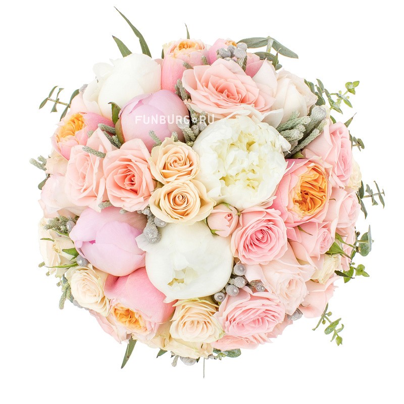 Букет невесты «Медовый месяц» (в розовом цвете)
