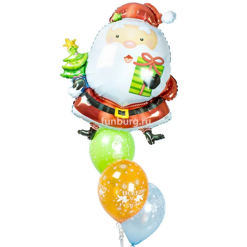Фигура из шаров «Рождество в деревне»