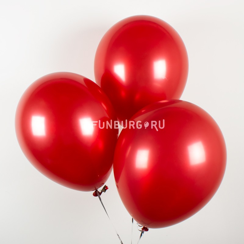 Воздушные шары «Chrome» (красный)