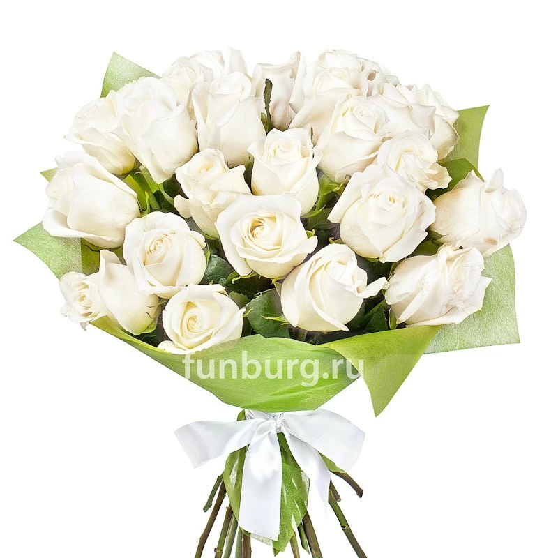 Букет белых роз «Венский вальс»