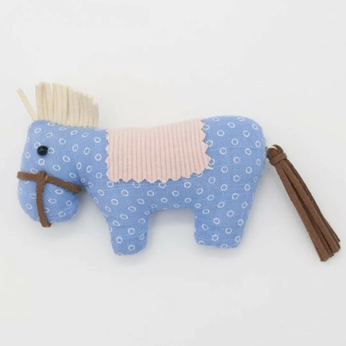 Мягкая игрушка «Зайка Ми с голубой лошадкой»