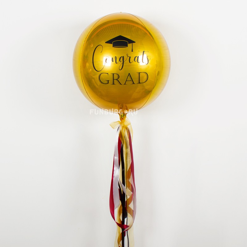 Шар-сфера с надписью «Graduation»