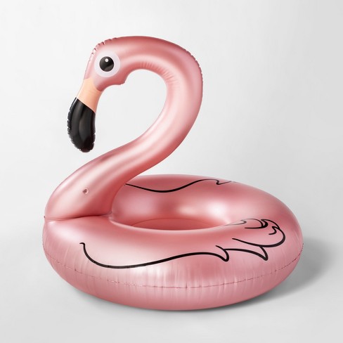 Надувной круг «Фламинго» (розовое золото)