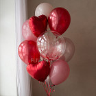 Связка воздушных шаров «First Love»