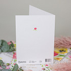 Открытка «С днём рождения» (яркие цветы)