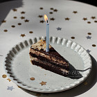 Свечи для торта «Голубой перламутр», 10 шт.