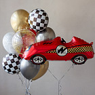 Шарик из фольги «Шахматная клетка»