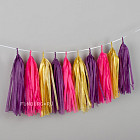 Гирлянда с кисточками «Розовое шампанское»