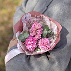 Мини-букет из розовых гиацинтов