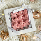 Пряничные человечки из бельгийского шоколада S (клубничный шоколад)