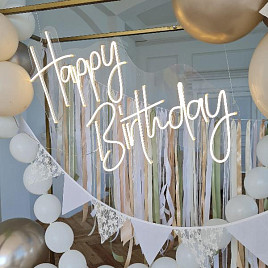 Аренда неоновой надписи Happy Birthday