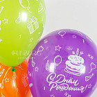 Воздушные шары «С днём рождения» (торт)