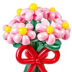 Цветы из шаров «Букет маргариток»