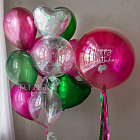 Набор: стеклянный шар и связка «Самоцвет»