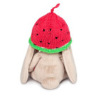 Мягкая игрушка «Зайка Ми в вязаной шапке Арбузик»