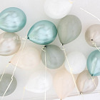 Гелиевые шары без рисунка «Ассорти (нежная мята)»