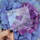 Прозрачная карточка «Сердечко»
