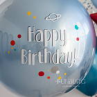 Большой стеклянный шар «Space» 24″