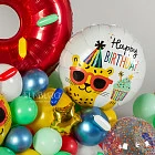 Фигура из шаров с цифрой «Леопард» (Happy Birthday)