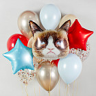 Набор шаров «Grumpy Cat»