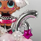 Фигура из шаров с надписью «LOL Diva»