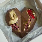 Сердце из бельгийского шоколада (молочный шоколад)