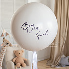 Большой гендерный шар «Boy or Girl?» 24″ (светлый)