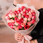 Акция! Микс из розовых тюльпанов (15, 25 или 51 шт.)