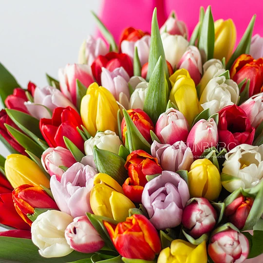 Открытка формовая «8 марта», цветы, 5 x 8 см - купить оптом с доставкой
