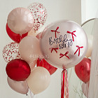 Большой стеклянный шар «Сладкая вишня» 24″