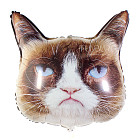 Шар из фольги «Сердитая кошка» (Grumpy Cat)