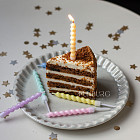 Свечи для торта «Спирали», 6 шт. (цветные)