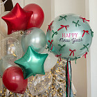 Большой стеклянный шар «Christmas Time» 24″