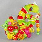 Фигура из шаров «Цифра 6 (гусеница)»