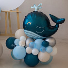 Бенто фотозона с мольбертом «Синий китёнок»