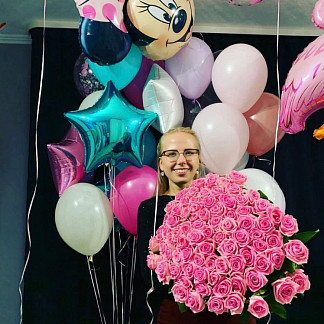 Розовые розы Hermosa