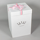 Средняя коробка-сюрприз с шарами «Принцесса»