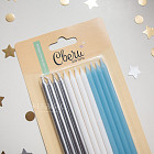 Свечи для торта «Небесный микс», 12 шт.