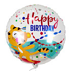 Шарик из фольги «Happy Birthday!» (тигрёнок)