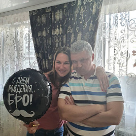 Шарик из фольги «С Днем рождения, бро!»