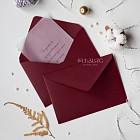Конверт C6 «Бордо» из дизайнерской бумаги