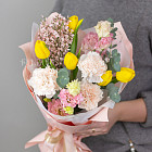 Букет с тюльпанами «Оттепель»