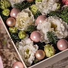 Композиция с макарунами «Морозные узоры»